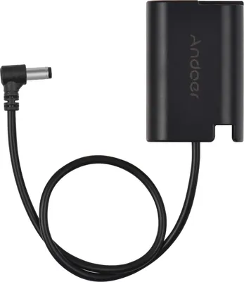 Produktbild von Andoer DMW-DCC17 Dummy-Akku mit DC-Stecker, gerades Kabel, DC auf DMW-BLK22 Dummy-Akku-Koppler, Zubehoer, Ersatz fuer Panasonic LUMIX S5 DC-S5 DC-S5K DC-S5GK GH6-Kameras