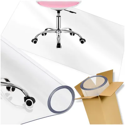 Immagine prodotto di Tappetino protettivo Springos® per scrivania, tavolo, pavimento e sedie, 125x102 cm, trasparente