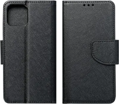 Produktbild von Buch Tasche "Fancy" kompatibel mit XIAOMI REDMI 10 Handy Hülle Etui Brieftasche Schutzhülle mit Standfunktion, Kartenfach Schwarz