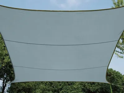 Produktbild von Perel GSS4320BG, Rechteckig, Hellgrau, Polyester, 160 g/m², Halteöse, 6 m²