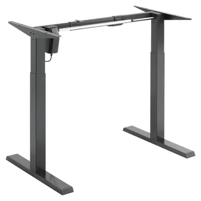 Immagine prodotto di Scrivania regolabile in altezza, elettrica - Altezza regolabile da 73 a 123 cm - Capacità di carico: 80 kg - Struttura in acciaio nero