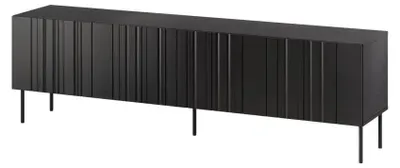 Produktbild von Cama RTV-Schrank ISLA 200x40x60 matt schwarz, Schwarz, Partikelbord, Schwarz, Partikelbord, Laminat, Matt