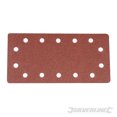 Obrázek produktu pro Brusné listy na suchý zip, perforované, 115 x 230 mm, balení po 10 kusech, zrnitost 80 mm