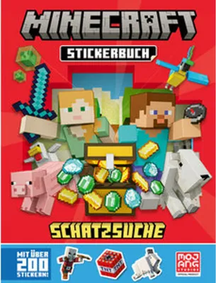 Obrázok produktu pre Minecraft Stickerbuch Schatzsuche