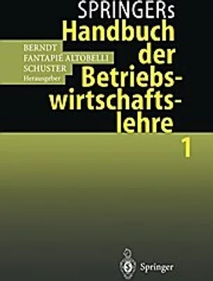 Immagine prodotto di Springers Handbuch der Betriebswirtschaftslehre 1