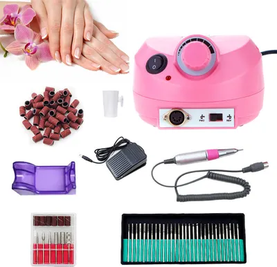Immagine prodotto di Jopassy Tagliaunghie elettrico Manicure Pedicure Cutter File Set Nail Art Professionale Cutter Grinding Stones Diamond Grinder Nail File Pedicure Device Pink