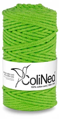 Produktbild von ColiNea Baumwollschnur 3 mm geflochten 100m hellgrün
