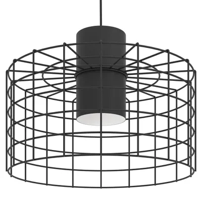 Immagine prodotto di Eglo 43627 MILLIGAN E27 lampada a sospensione Ø380mm nero bianco