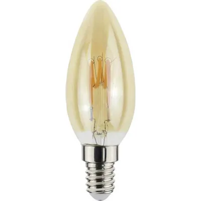 Produktbild von LightMe LED Spiral Filament Kerze 2,3W = 14W E14 gold 125lm Vintage extra warmweiß 2000K 320°
