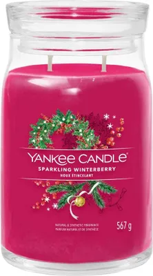 Obrázok produktu pre Yankee Candle Sparkling Winterberry, Kolo, Červená, 90 h, 1 kusov