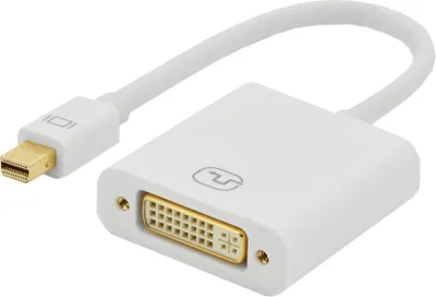 Produktbild von ednet Adapterkabel Mini DisplayPort - DVI (24+5) 0,15 m weiß