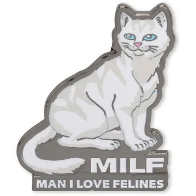 Produktbild von RIPNDIP Man I Love Felines ABZEICHEN – Grau – Universal