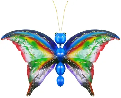 Produktbild von Schmetterling aus Metall – handgefertigt, bunt, 50–80 cm, Grösse:ca. 80 cm