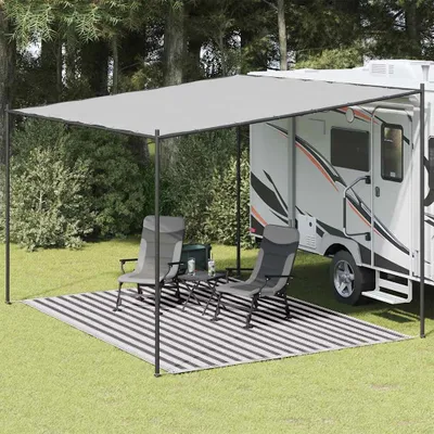 Produktbild von vidaXL Zeltteppich 300x400 cm Anthrazit und Weiß