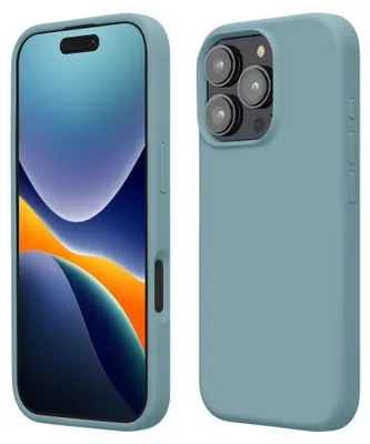 Produktbild von kwmobile Handyhülle für iPhone 16 Pro Hülle, für iPhone 16 Pro Case - Hülle Silikon - kabelloses Laden - Antique Stone