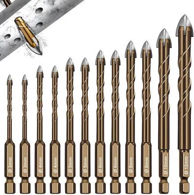 Produktbild von Universal-Bohrset aus 12 Stücken für verschiedene Materialien