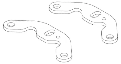 Imagen del producto de Turbo Racing: Piezas centrales de dirección para C64 (2 unidades)