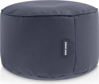 Produktbild von Green Bean® Sitzsack-Hocker "Stay" 45x25cm mit EPS-Perlen Füllung - Fußhocker Sitz-Pouf für Sitzsäcke - Fußablage Sitzkissen Sitzhocker Stahlgrau
