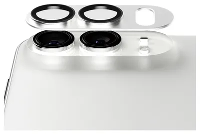 Produktbild von PanzerGlass ® Fender Kameraschutz Silber iPhone Duo, Apple, Apple - iPhone Duo, Trockene Anwendung, Kratzresistent, Schockresistent, Silber, 1 Stück(e)