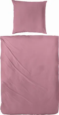 Produktbild von Hahn Haustextilien Luxus-Satin Bettwäsche uni Farbe rosenholz Größe 200x200 cm