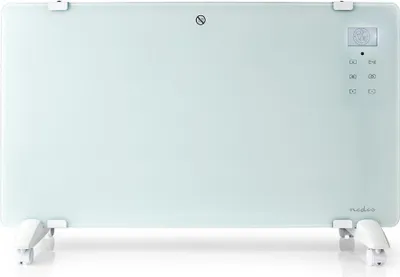 Zdjęcie produktu dla Nedis HTPL20FWT, Elektryczny grzejnik konwektorowy, 1,5 m, Wewnętrzna, Podłoga, Ściana, Biały, Szkło, Metal