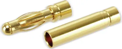 Produktbild von DAYCOM Goldkontakt-Steckerset, Steckkontaktlänge 20 mm, Kupplungskontaktlänge 20 mm, 4 mm, 5 Paare