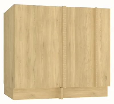 Produktbild von Küchenunterschrank 90 cm - Cremona-Eiche - Eckküchenschrank - ohne Arbeitsplatte - Soft-Close-System