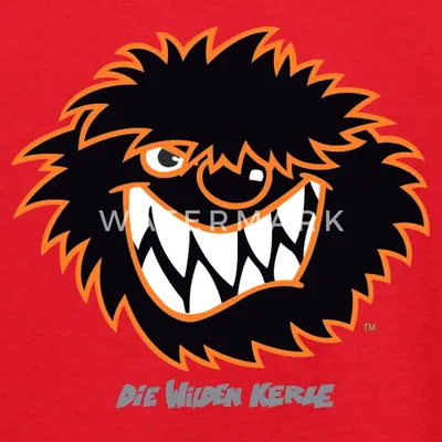 Produktbild von Spreadshirt Die Wilden Kerle Kerl Porträt Kinder T-Shirt, 98/104 (3-4 Jahre), Rot