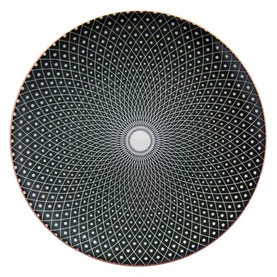 Produktbild von Clayre & Eef Frühstücksteller Ø 21 cm Schwarz Keramik Rund