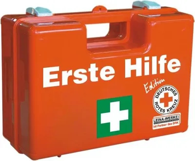 Produktbild von Leina Erste-Hilfe-Koffer SAN DRK-Edition DIN 13169 orange