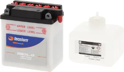 Obrázek produktu pro Olověný/kyselinový akumulátor TECNIUM s kyselinou - BB3L-B
