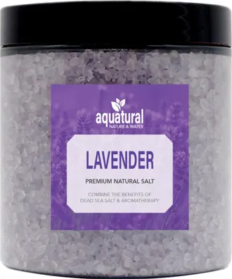 Produktbild von Aquatural Lavendel Badesalz - 350 g - Badekristalle