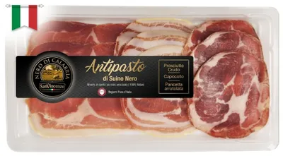 Image de Assortiment d'antipasti italiens, charcuterie San Vincenzo, 90g