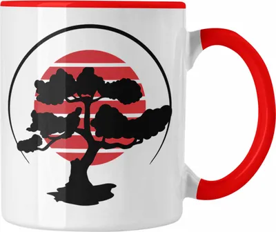 Produktbild von Trendation - Lustige Bonsai Tasse Geschenk für Bonsai-Liebhaber (Rot)