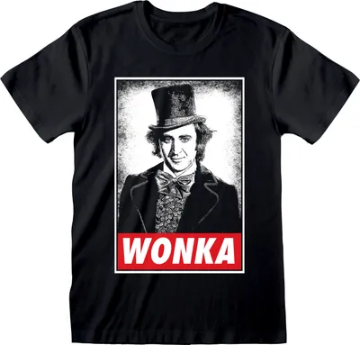 Produktbild von Uni Kurzarm-T-Shirt Willy Wonka Wonka Schwarz - M