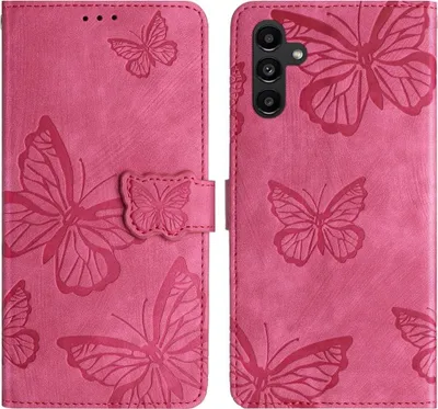 Produktbild von Samsung Galaxy A17 Hülle - Coverup Schmetterlinge Klapphülle - Pink