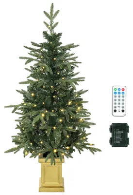 Produktbild von HOMCOM Künstlicher Weihnachtsbaum, 120 cm Christbaum mit 110 LED-Beleuchtung