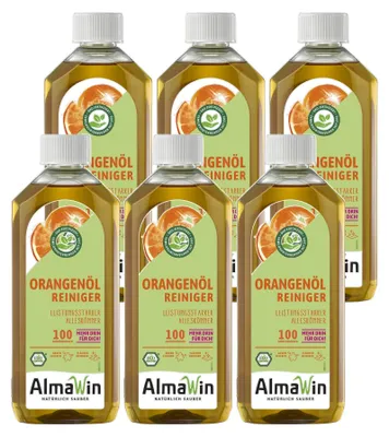 Produktbild von ALMAWIN Orangenölreiniger 500 ml x 6 Flaschen Konzentrat