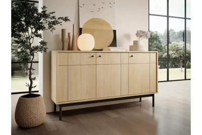 Produktbild von Dreitürige Kommode FIBI - Linea Eiche