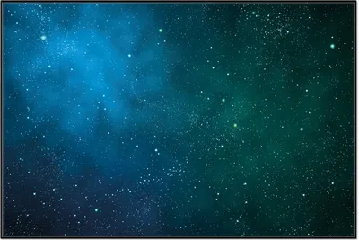 Produktbild von Wallario Wandbild Sternenhimmel - Milchstraße und Sterne bei Nacht, Größe: 61 x 91,50 cm, Poster mit schwarzem Aluminiumrahmen