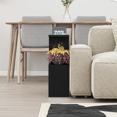 Produktbild von DECORTIE Homemania Modern Beistelltisch Schwarz 60 x 19.5 x 60 cm