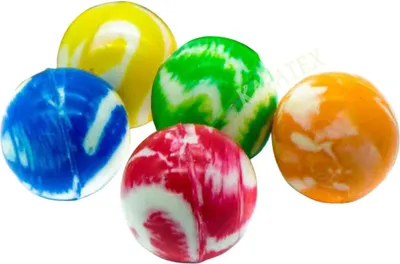 Image de Set de 5 peluches en 5 couleurs, diamètre environ 2,7 cm, sur carte blister