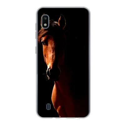 Produktbild von MuchoWow® Handyhülle Schutzhülle Hülle für Samsung Galaxy A10 Pferd - Licht - Porträt Silikon Softcase Handy Hülle - Schutzhülle