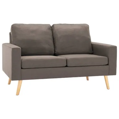 Produktbild von VidaXL 288711, Graubraun, Pinienwald, Polyester, Gummibaumholz, 1300 mm, 760 mm, 825 mm, 108 cm