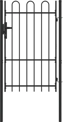Obrázek produktu pro vidaXL Brána BOXTEL 103 x 200 cm, ocel s práškovým nástřikem, šedá
