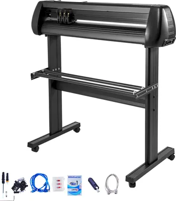 Produktbild von SucceBuy 34" Vinylschneider/Plotter, Schilderschneidemaschine, 3 Klingen, LCD-Bildschirm, Software enthalten, zur Schilderherstellung