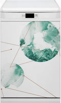 Produktbild von Magnet Folie für Geschirrspüler Küche Magnetmatte 45x80 cm  Dekor Geschirrspüle  - Murmeln Monde