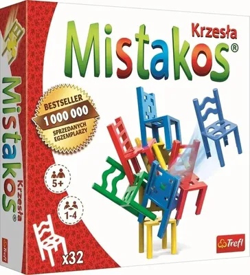 Produktbild von TREFL MISTAKOS CHAIRS Arcade-Spiel für 4 Spieler, 1 Stück
