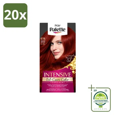 Image de 20 x Coloration pour cheveux Poly Palette, nuance 6-88 (rouge rubis) - 115 ml - Pack économique - 20 pièces