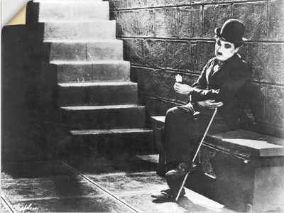 Produktbild von ARTland Wandbild, selbstklebend Charlie Chaplin Größe: 40x30 cm